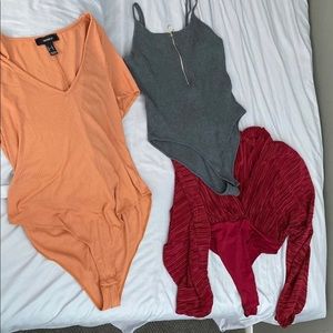 Lot of 3 women’s bodysuits